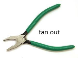 Fan Out Pliers - Breaker Grozer  3/8"